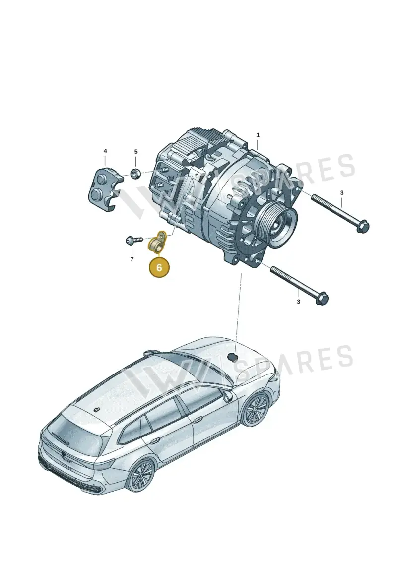 N0206015 — Volkswagen Passat estate (2023-) diagram 3j0903400, position 6