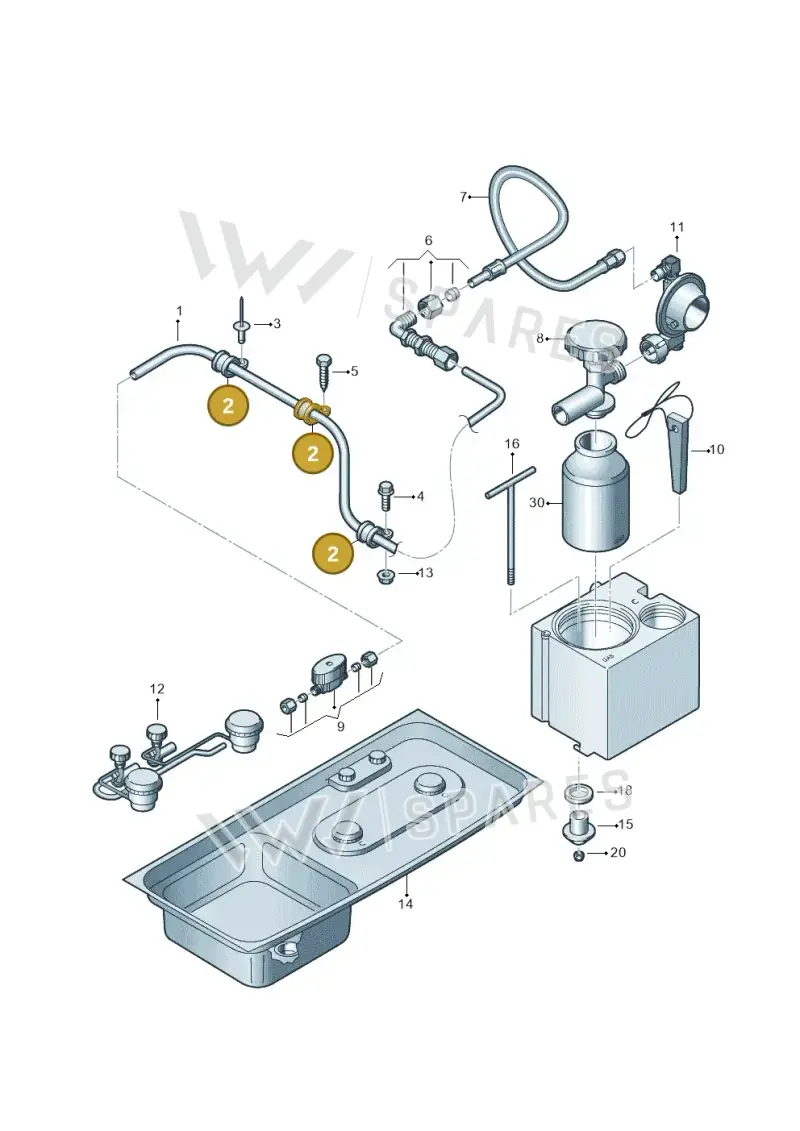 N0206097 — Volkswagen Caravelle (2019-2024) diagram 452068400, position 2