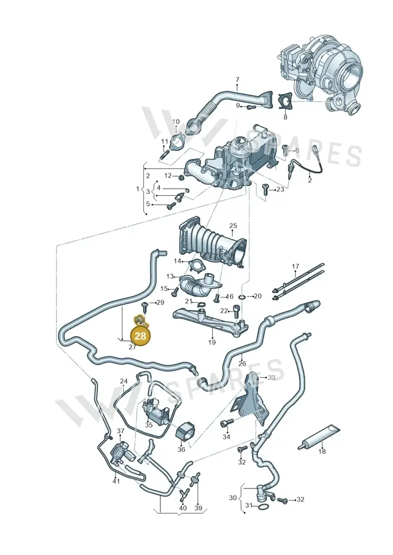 N0206208 — Volkswagen Touareg (2017-2023) diagram 439131000, position 28