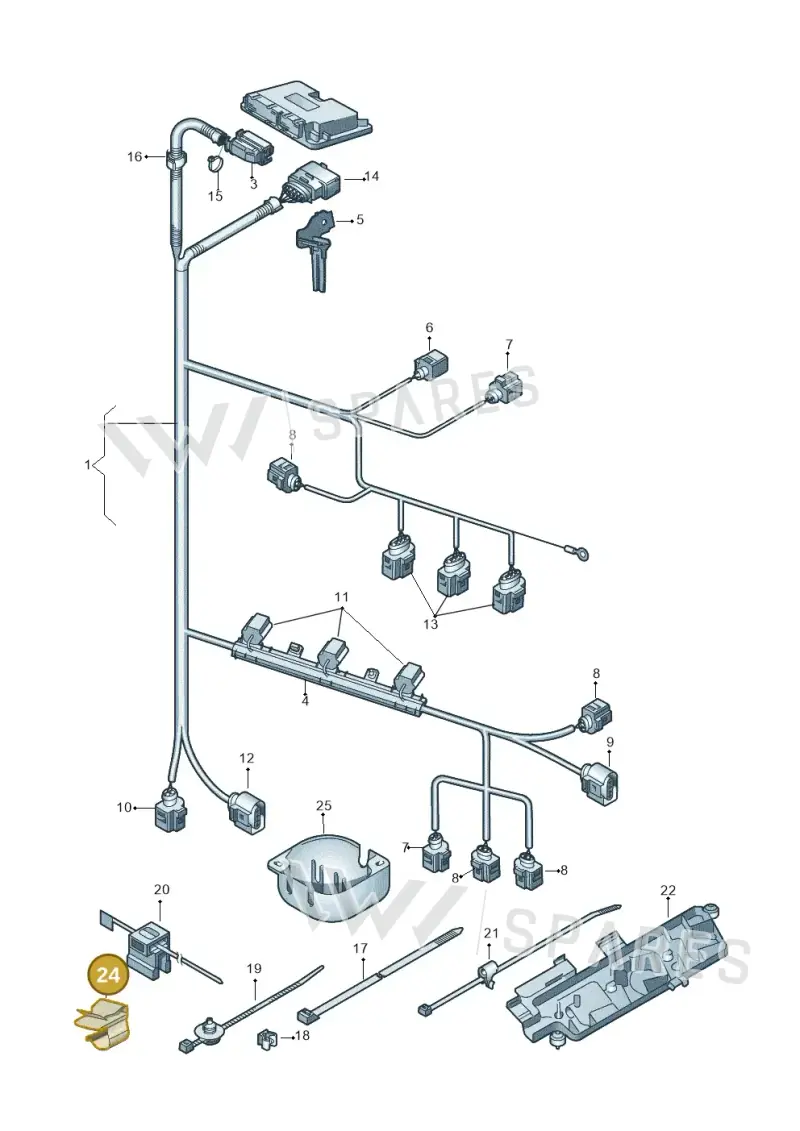 N0206227 — Volkswagen Polo (2012-2014) diagram 747971030, position 24