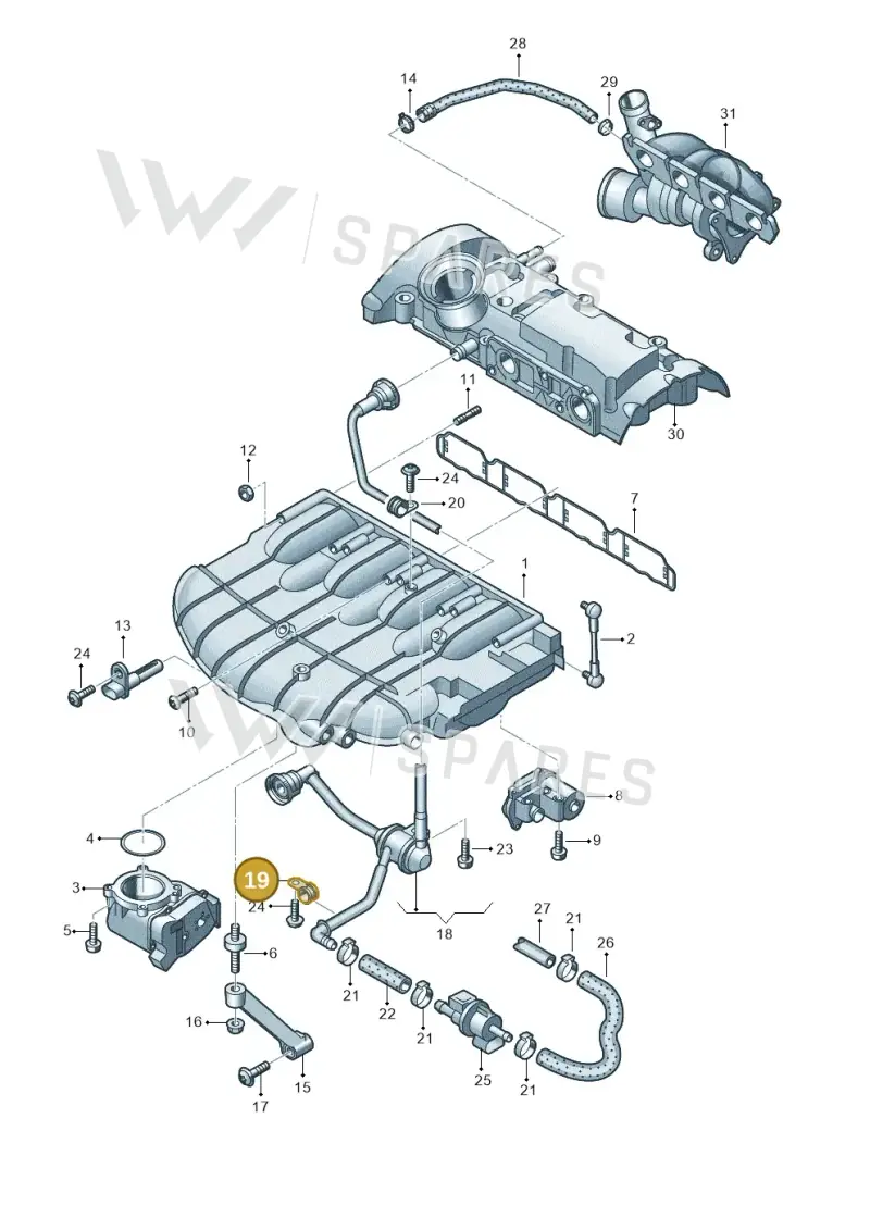 N0206517 — Volkswagen Scirocco 2.0 (2014-2017) diagram 420133350, position 19