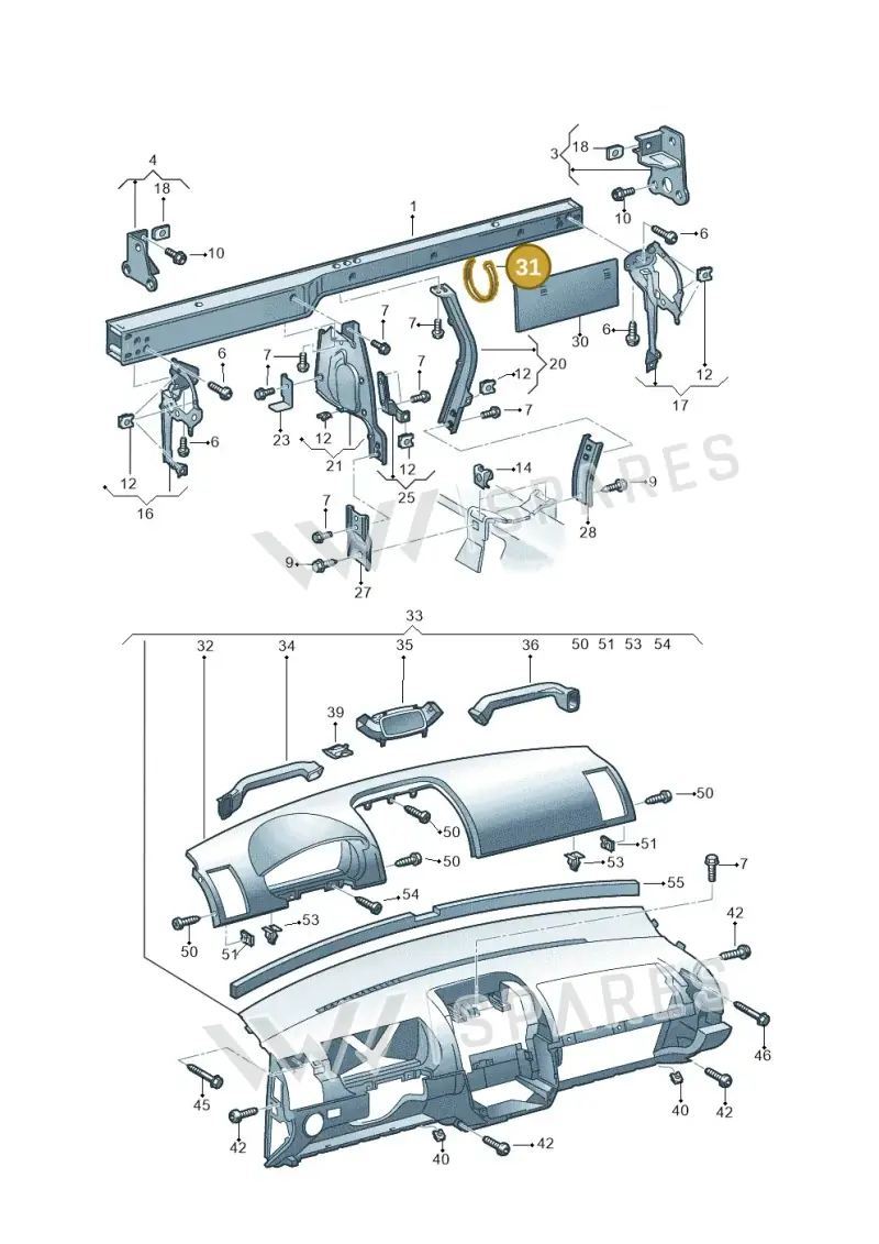 N0209063 — Volkswagen Polo (2008-2009) diagram 253857000, position 31