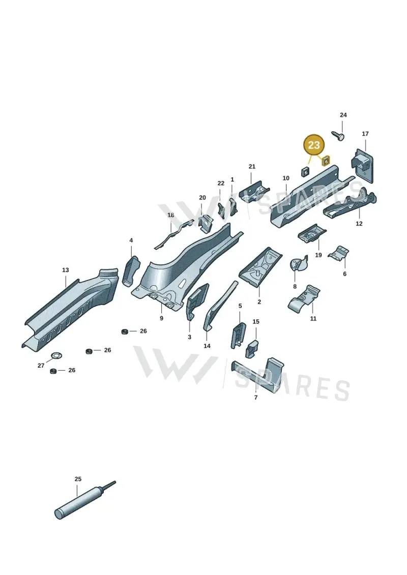 N0211565 — Volkswagen ID.7 Limousine Pro (2023-) diagram 14b803401, position 23