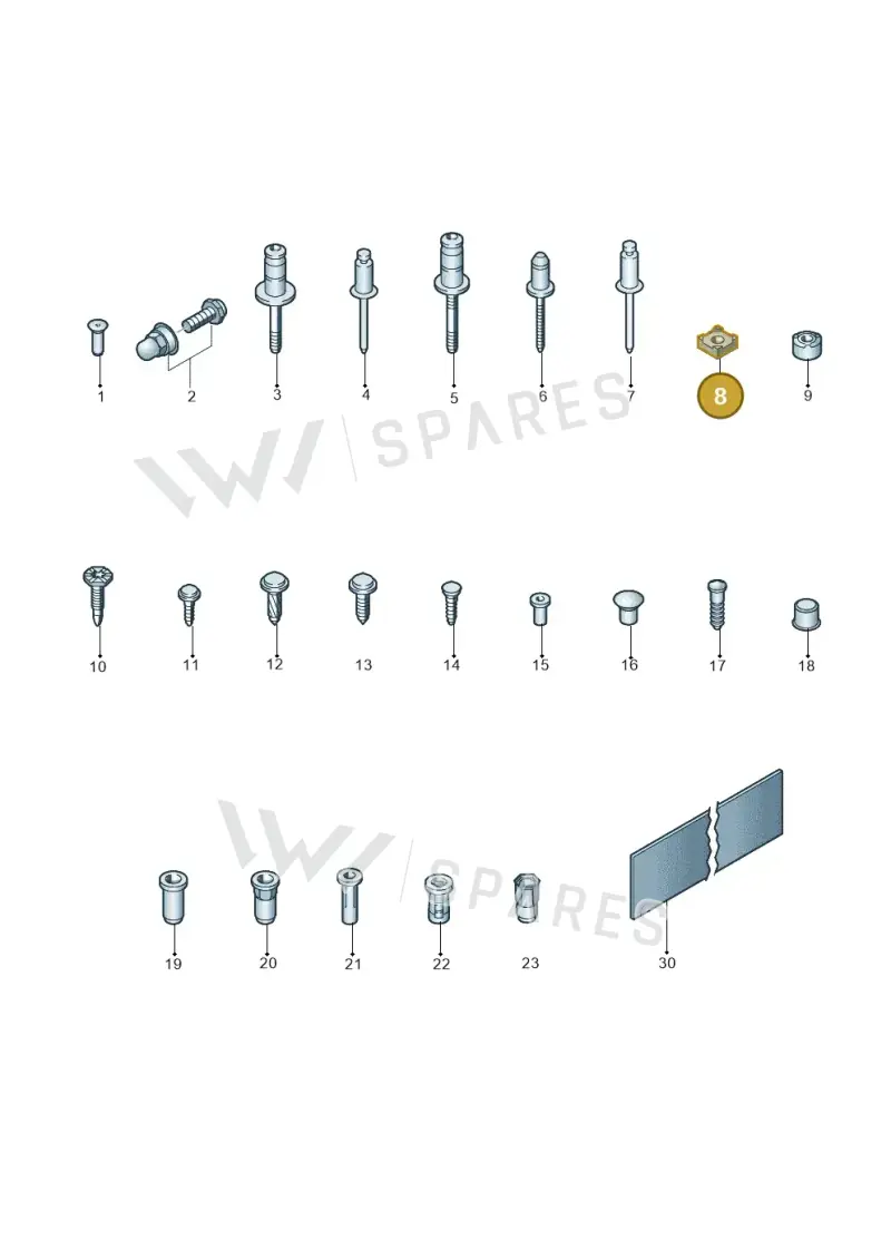 N0211565 — Volkswagen Amarok twin cab (2022-) diagram 806800100, position 8