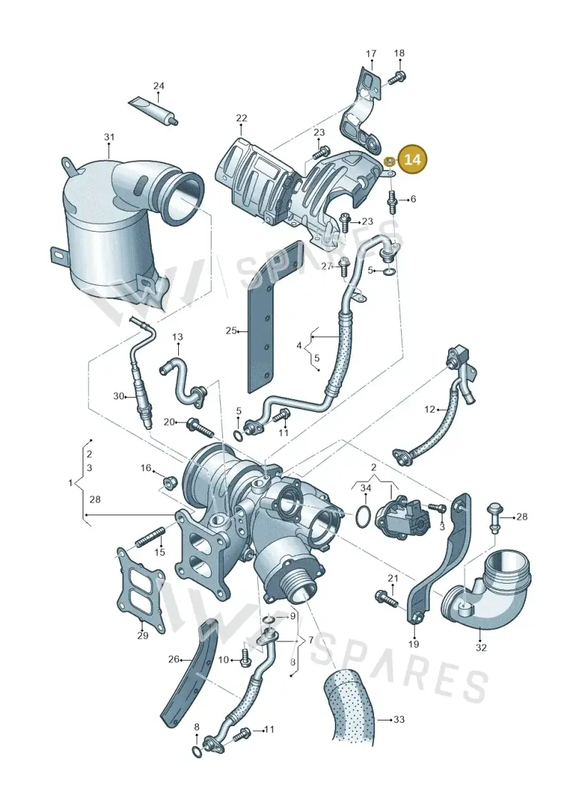 N0221482 — Volkswagen T-Roc BlueMotion (2017-2024) diagram 746145500, position 14