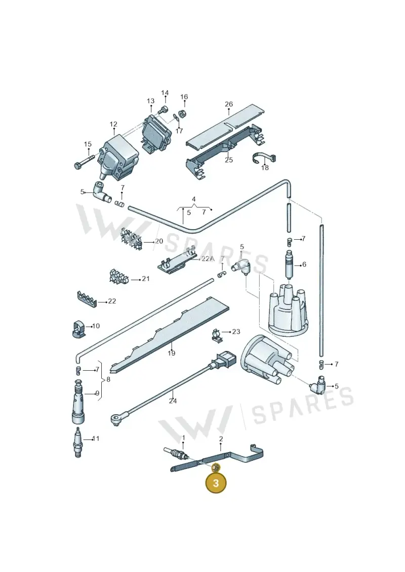 N0221544 — Volkswagen CADDY-KOMBI/KASTENW.   06> (2005-) diagram 121905100, position 3