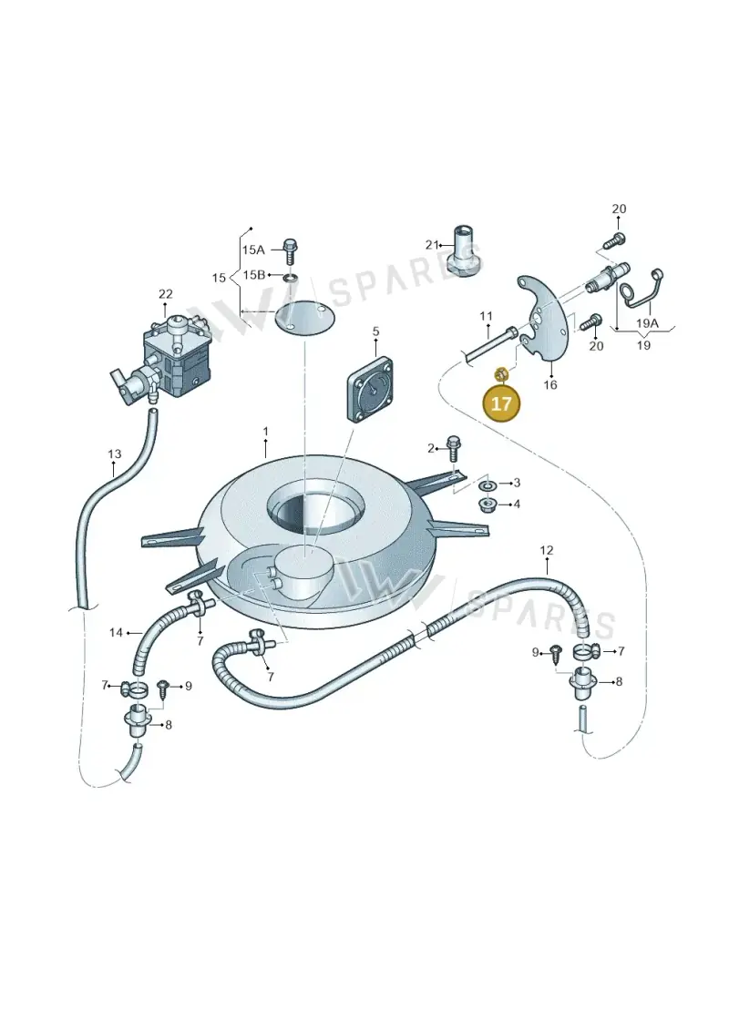 N0221544 — Volkswagen Golf Plus 1.6 (2009-2011) diagram 649201080, position 17