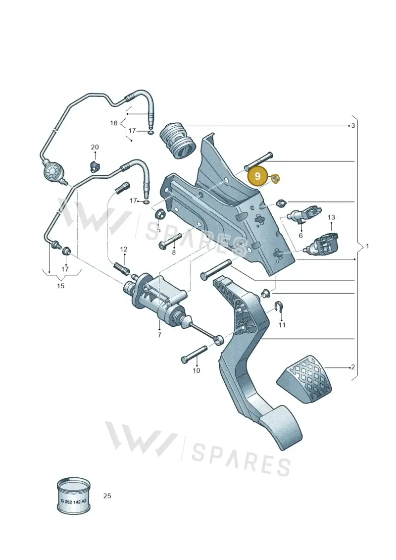 N02300213 — Volkswagen Amarok twin cab (2022-) diagram 894721250, position 9