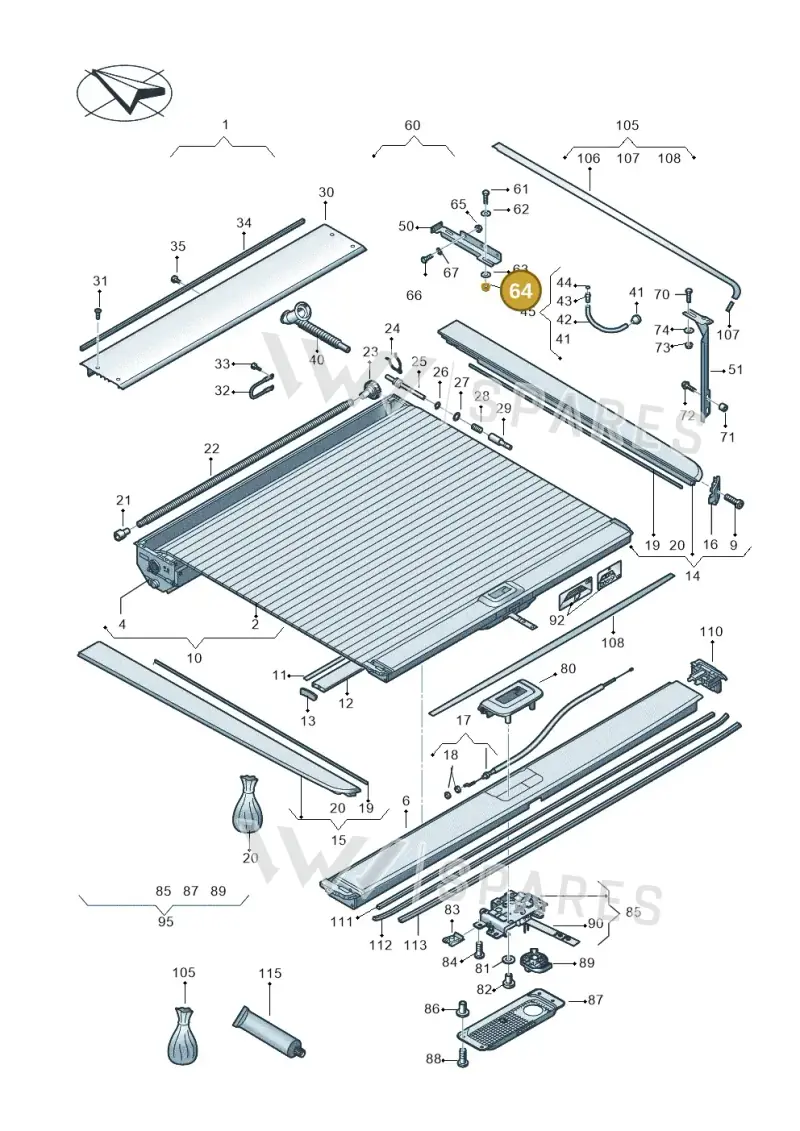 N02300314 — Volkswagen Amarok twin cab (2022-) diagram 894860090, position 64