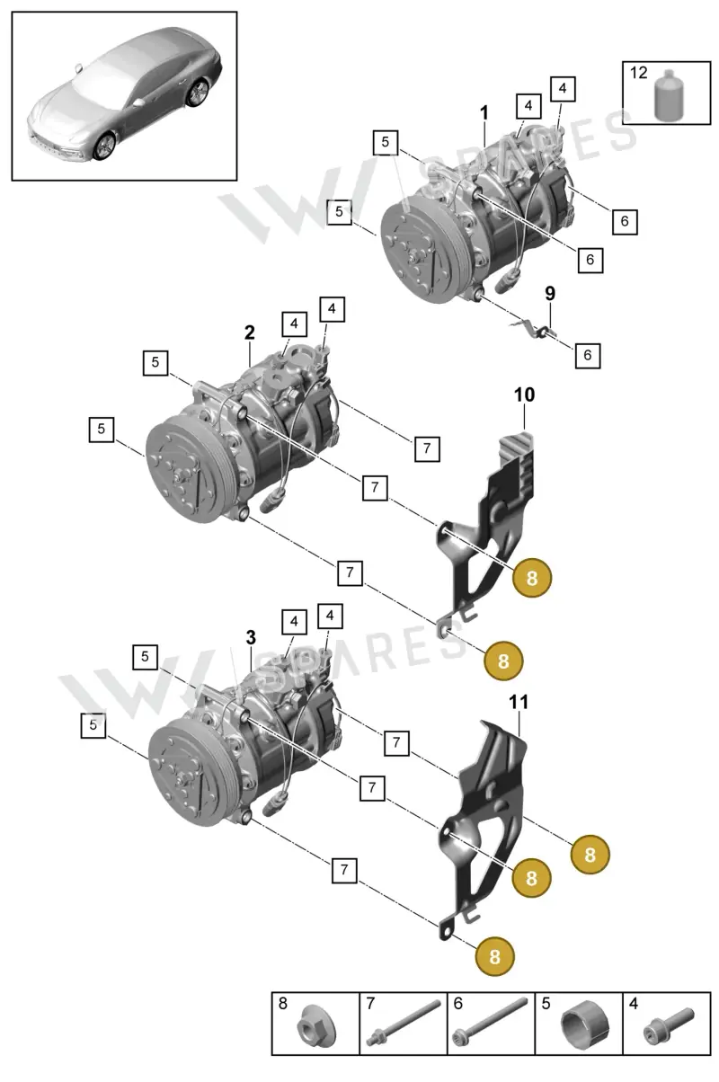 N02300316 — Porsche Panamera (2016-2020) diagram p49814015, position 8