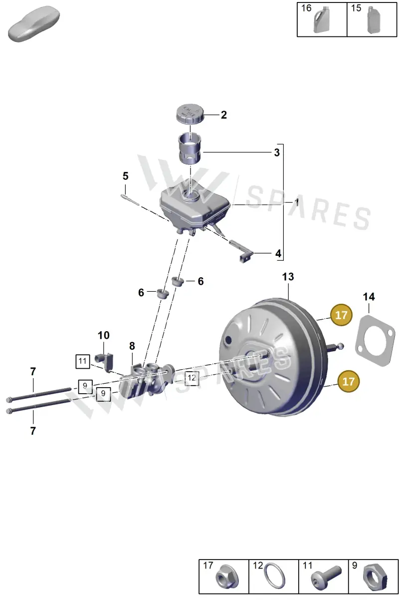 N02300316 — Porsche Cayenne Coupe (2023-2023) diagram p60604000, position 17