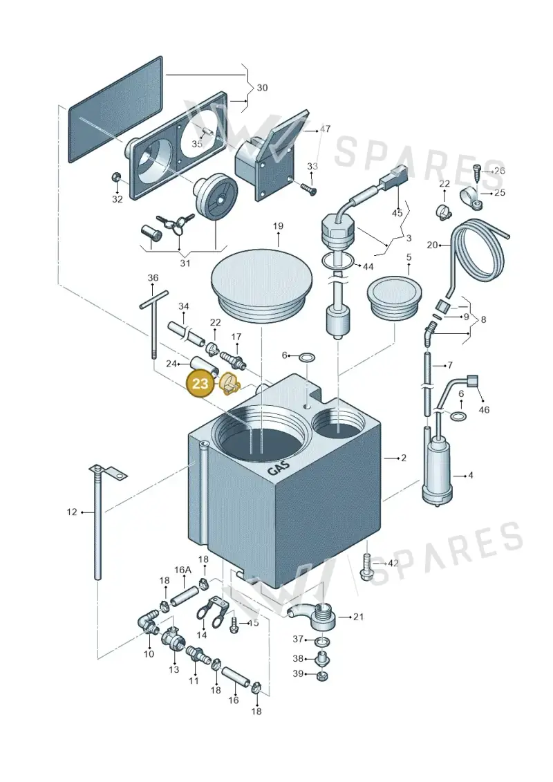 N0245076 — Volkswagen Caravelle (2019-2024) diagram 452068300, position 23