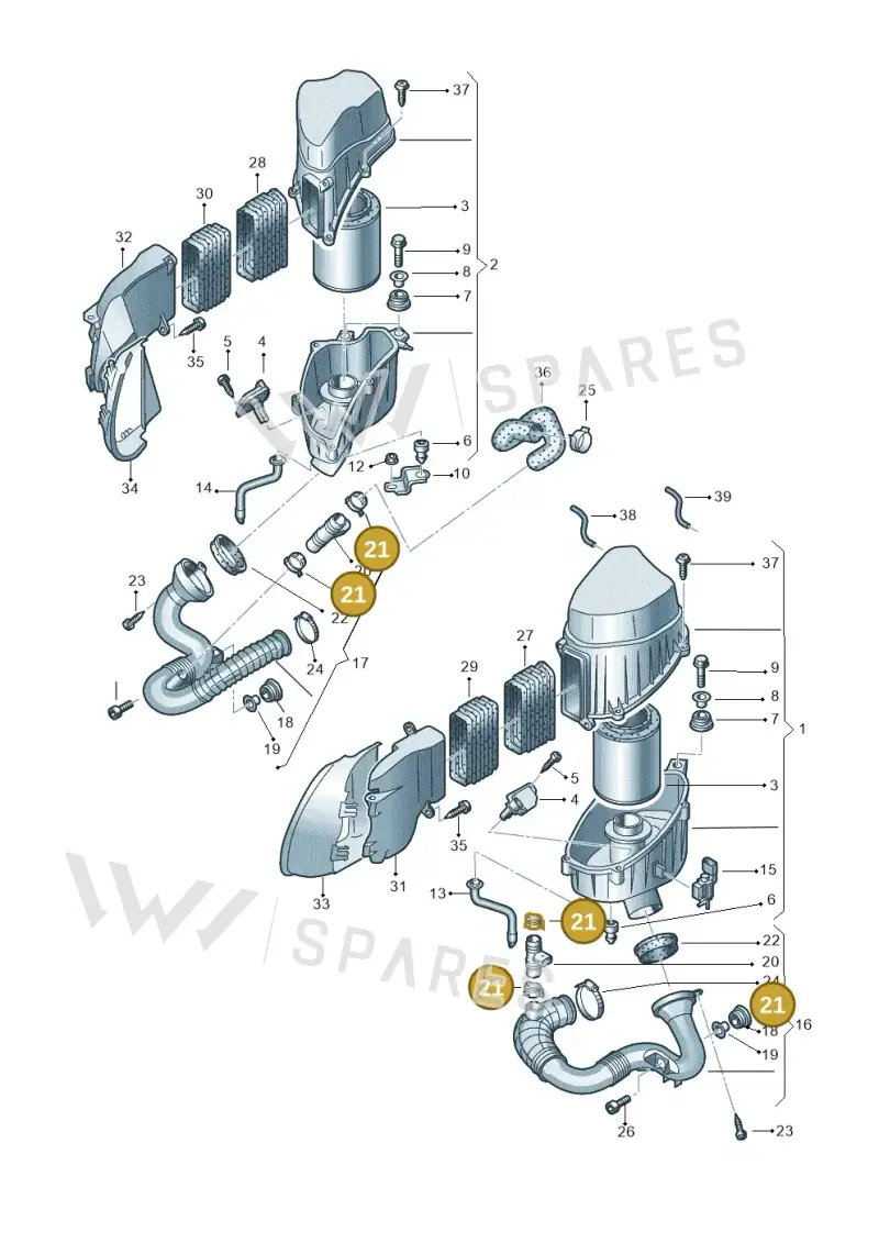 N0245203 — Audi A8/S8/qu. lang    08> (2007-) diagram 291129350, position 21