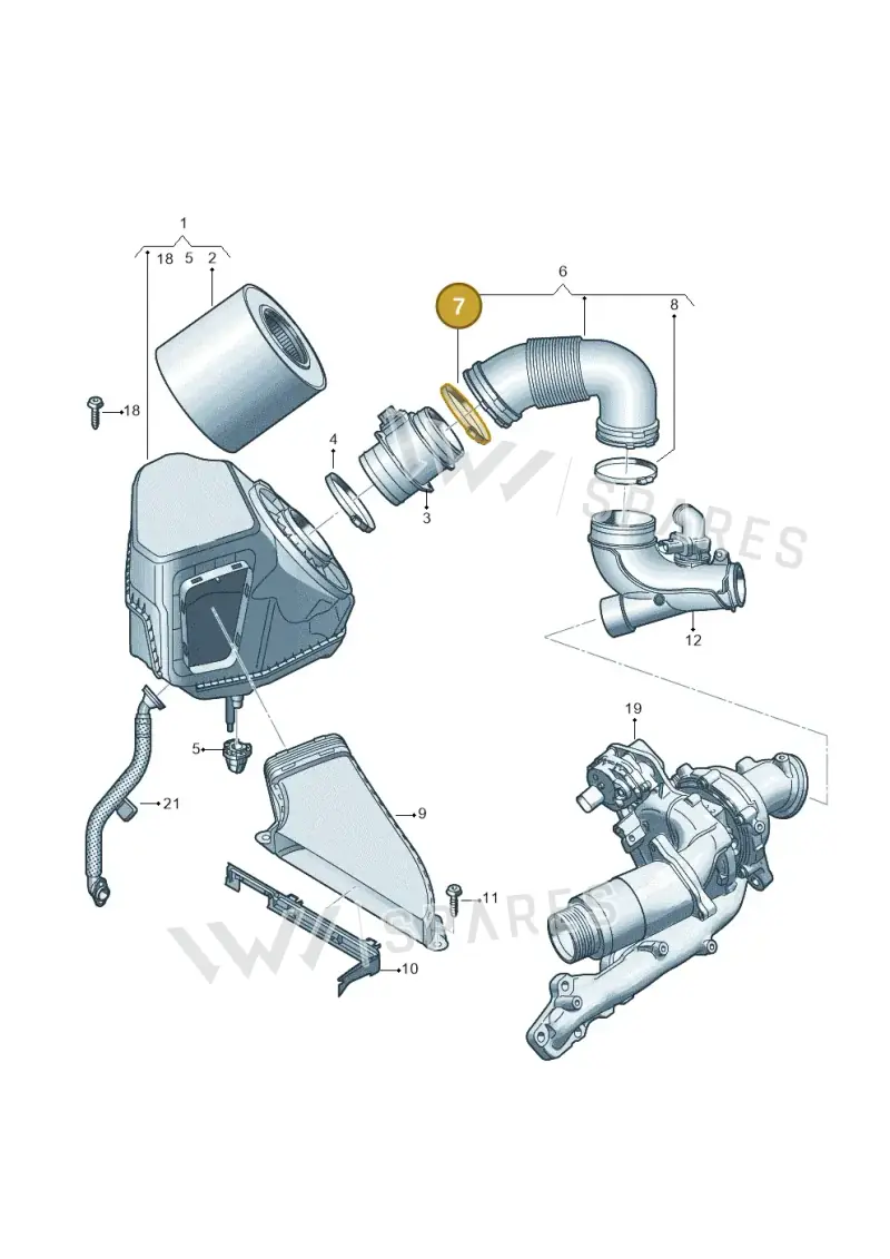 N0245225 — Audi A5 Limousine (2024-2025) diagram 8wk133100, position 7