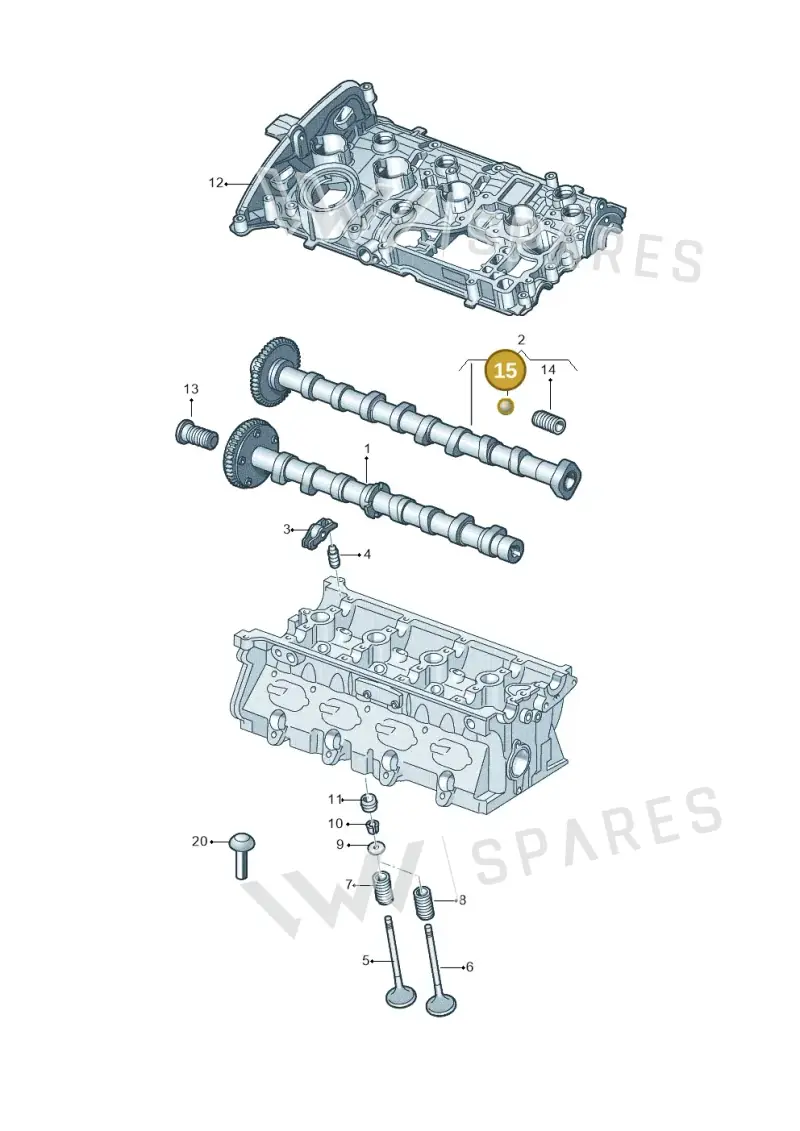 N0256571 — Volkswagen Tiguan 2.0 (2023-) diagram 627109200, position 15