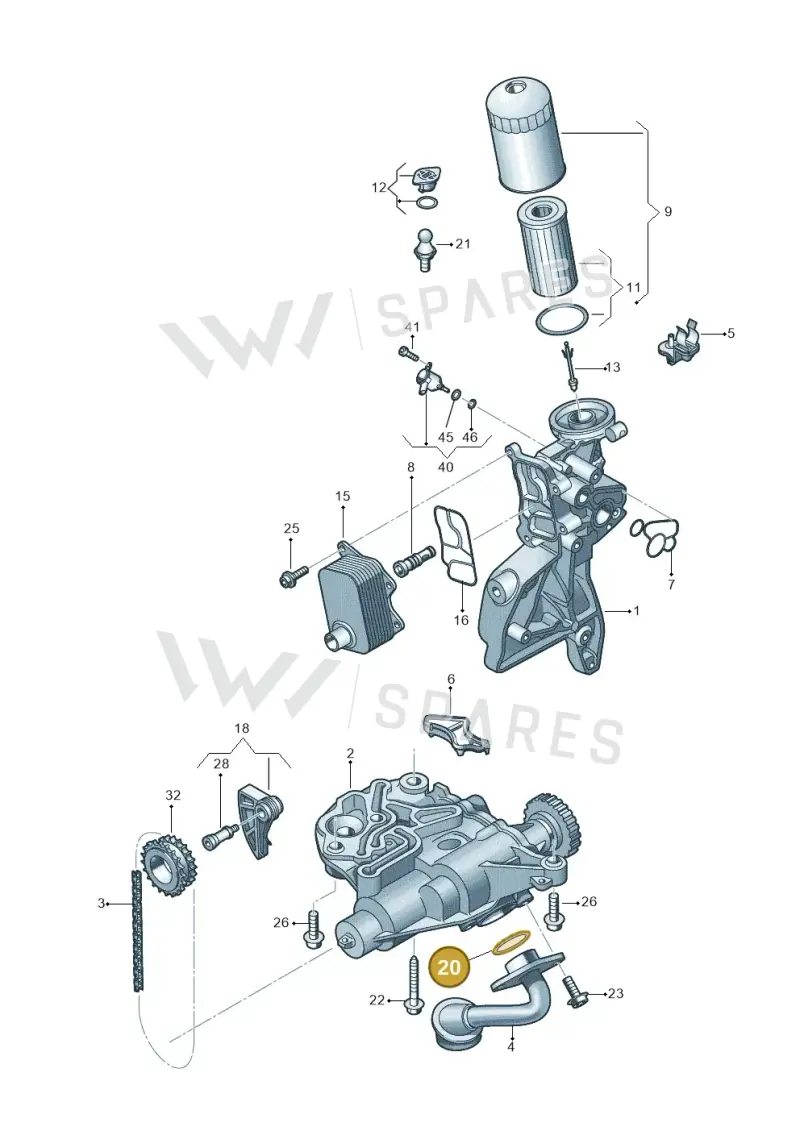 N0282222 — Volkswagen Passat estate (2023-) diagram 827115100, position 20