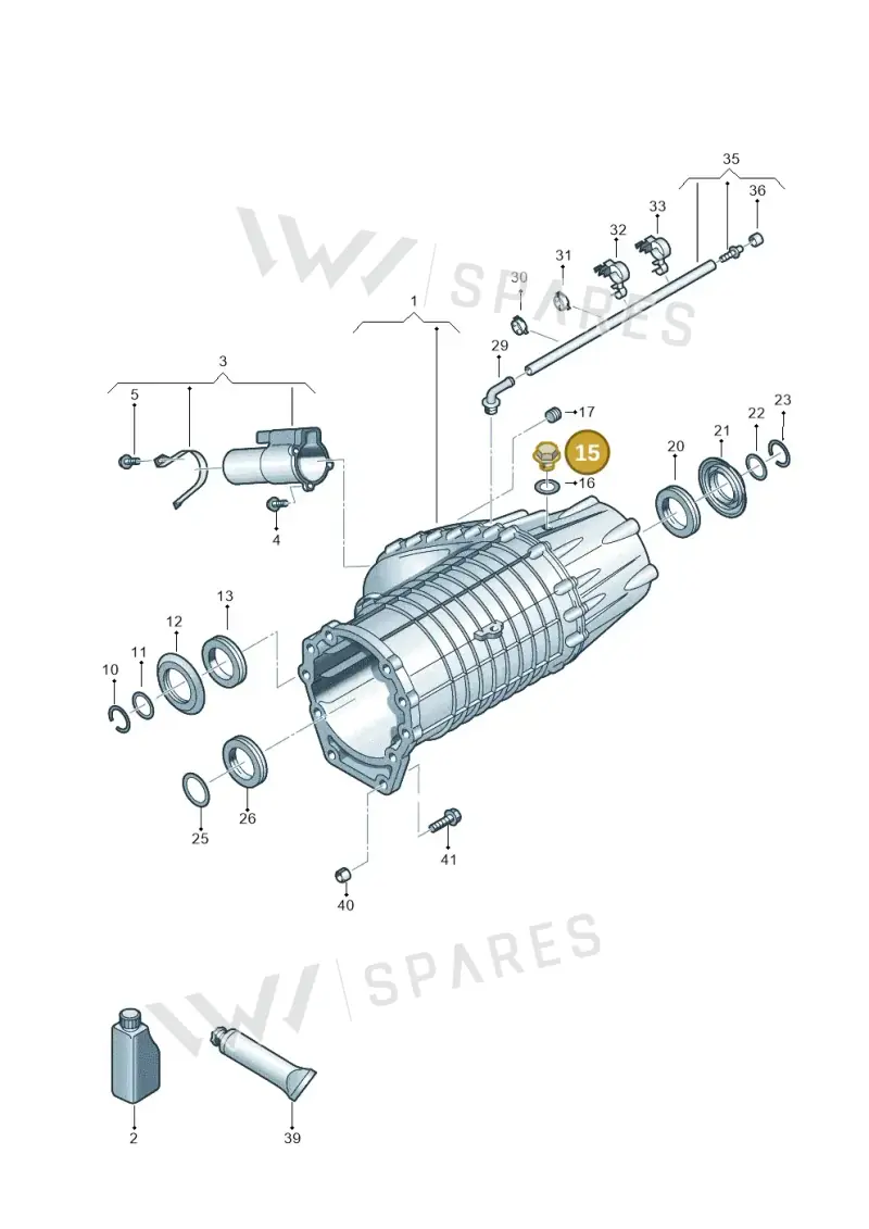 N0297042 — Volkswagen Touareg BlueMotion (2014-2018) diagram 693341200, position 15