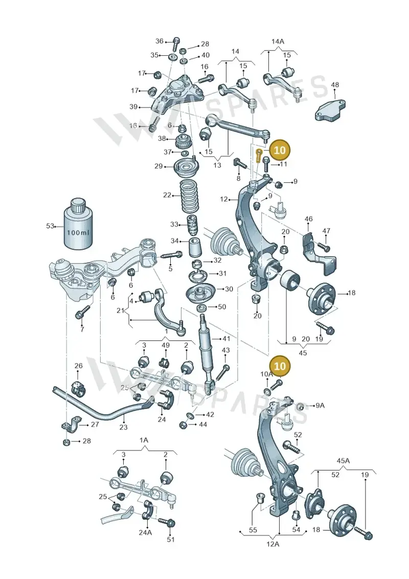 N0347908 — Volkswagen PASSAT                 00> (2000-) diagram 156407100, position 10