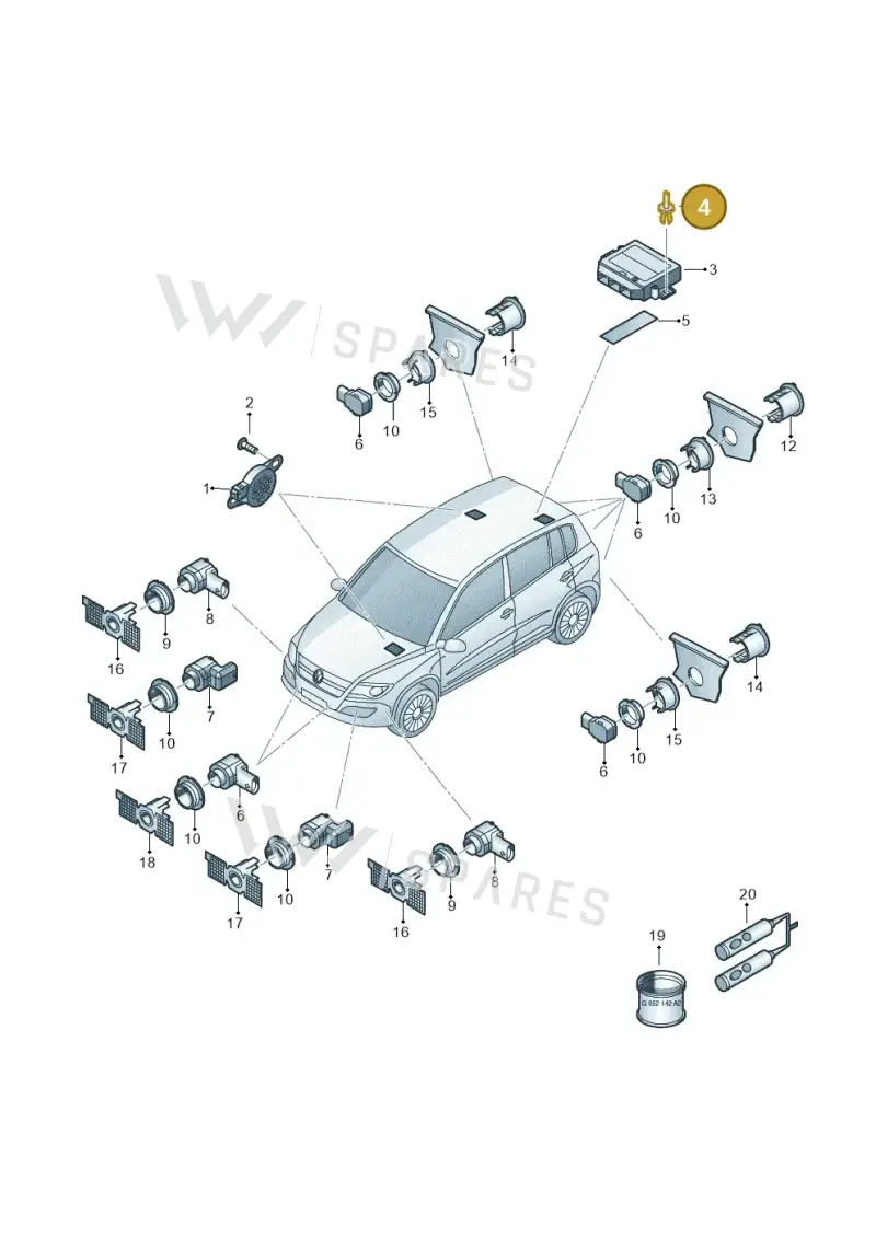 N0385071 — Volkswagen Tiguan (2011-2018) diagram 719919000, position 4