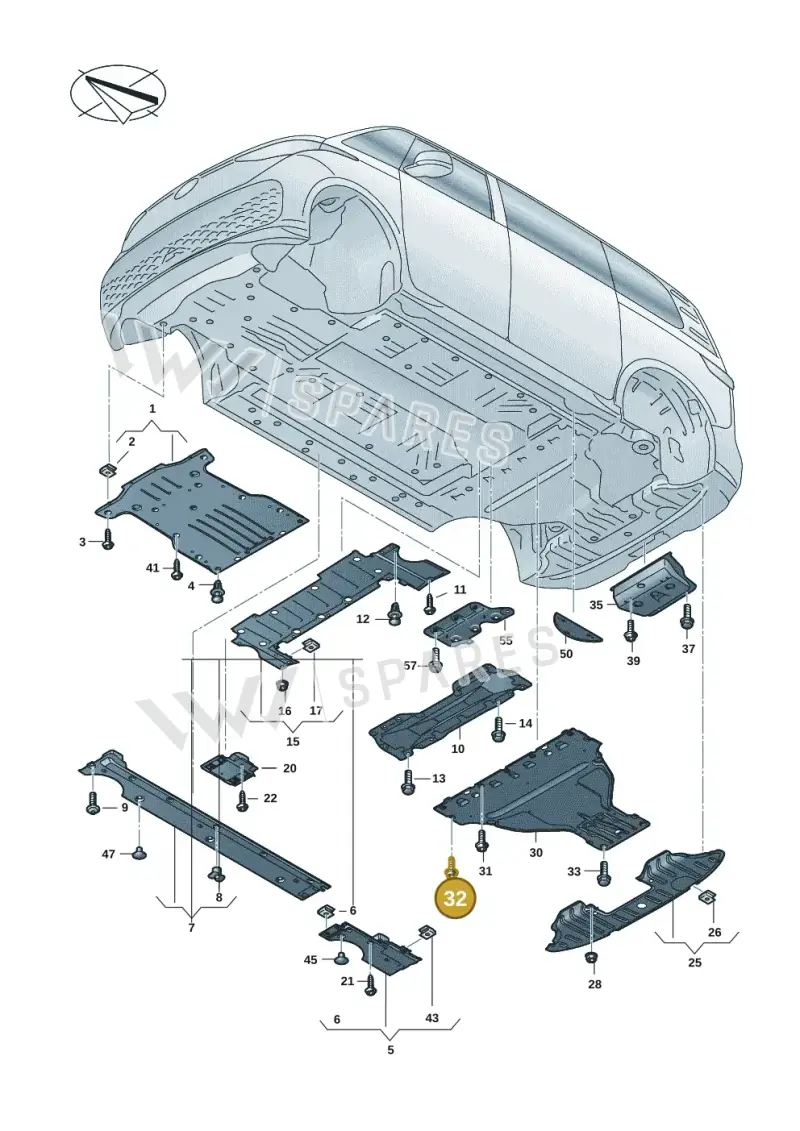 N0385494 — Volkswagen ID.Buzz (2022-) diagram 15a825000, position 32