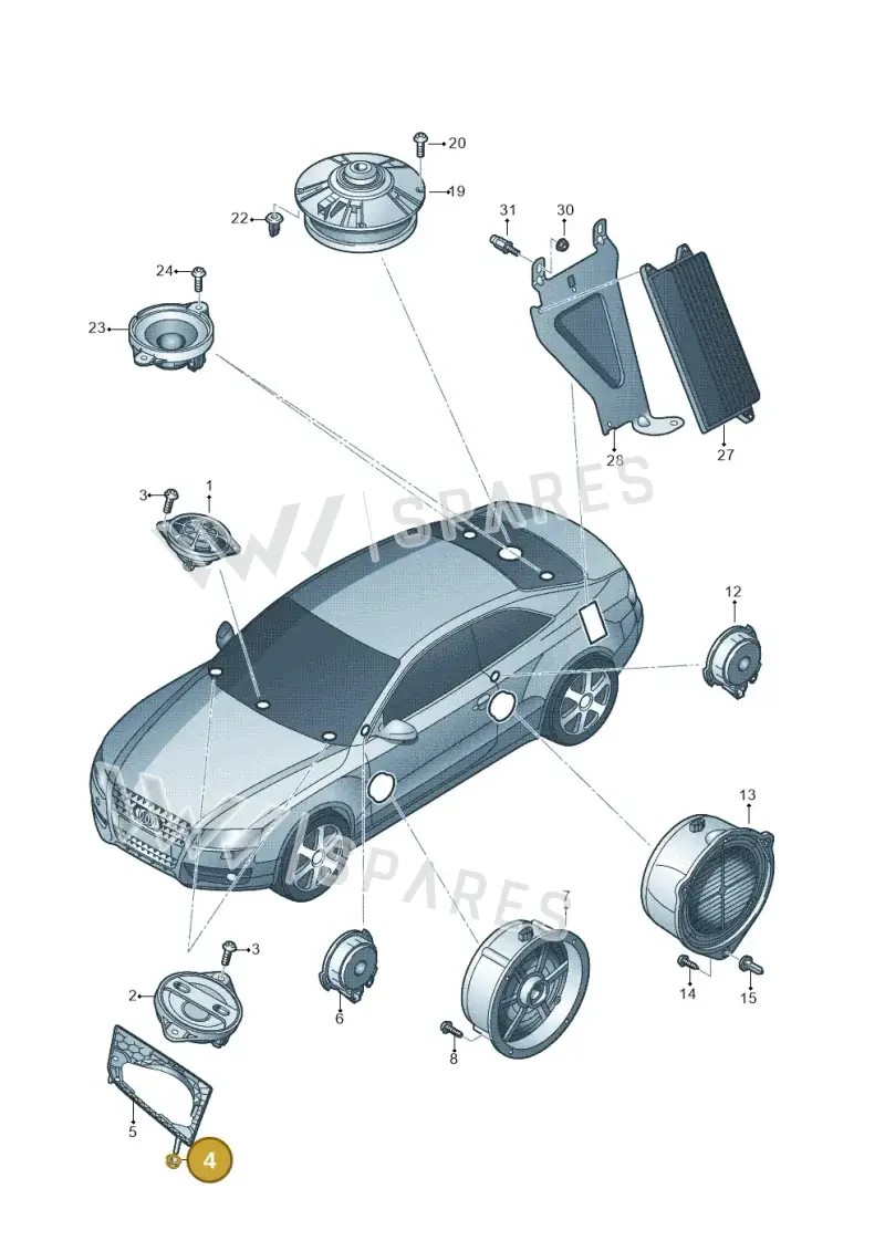N0386024 — Audi A5 Sportback (2011-2017) diagram 724035360, position 4