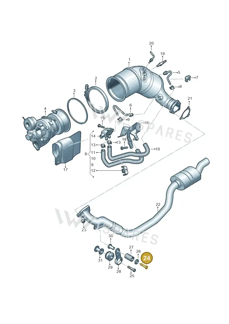 N0403016 — Audi RS4 Avant (2017-2025) diagram 438253495, position 24