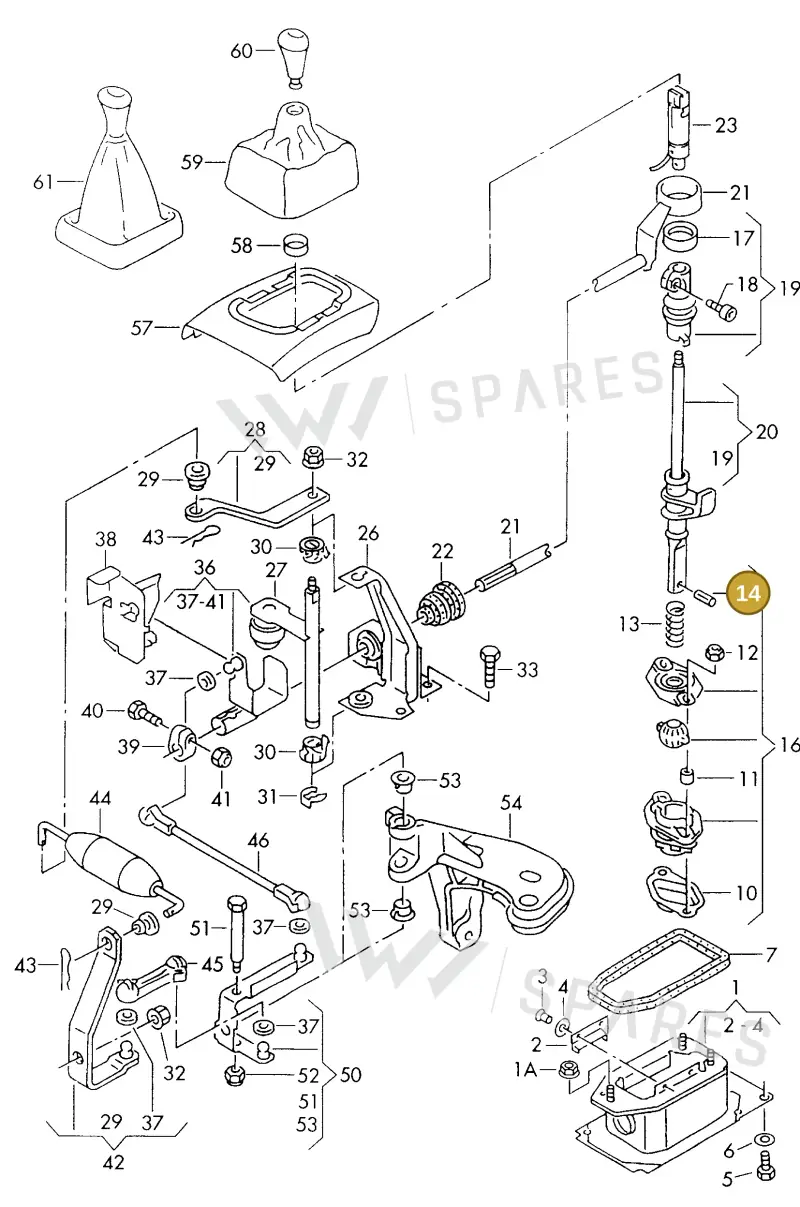 N0433141 — SEAT TOLEDO        SEAT MOD.97>99 (1996-1999) diagram 121711220, position 14