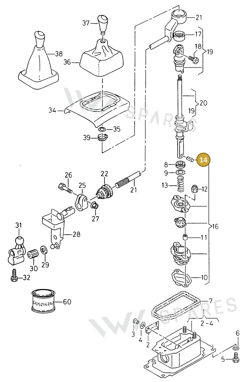 N0433141 — Volkswagen POLO CLASSIC/VARIANT (1999-2001) diagram 242711200, position 14