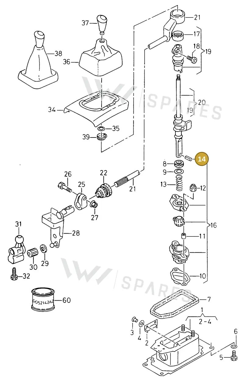 N0433141 — SEAT CORDOBA/VARIO (1999-2002) diagram 242711200, position 14