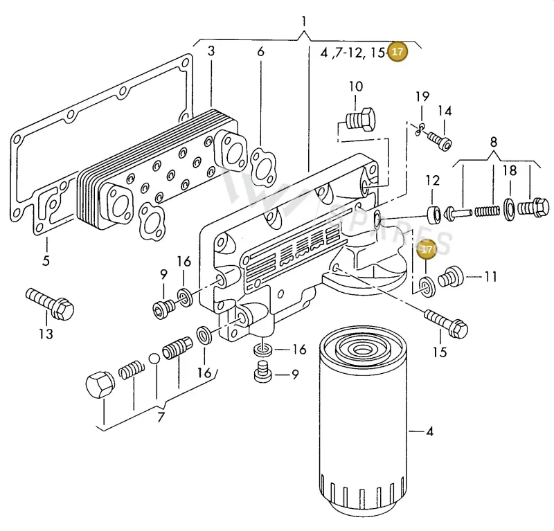 N0438152 — Volkswagen L80 (1995-1999) diagram 085115500, position 17