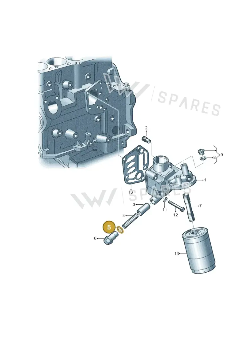 N0438152 — Volkswagen JETTA                  06> (2006-) diagram 474115500, position 5