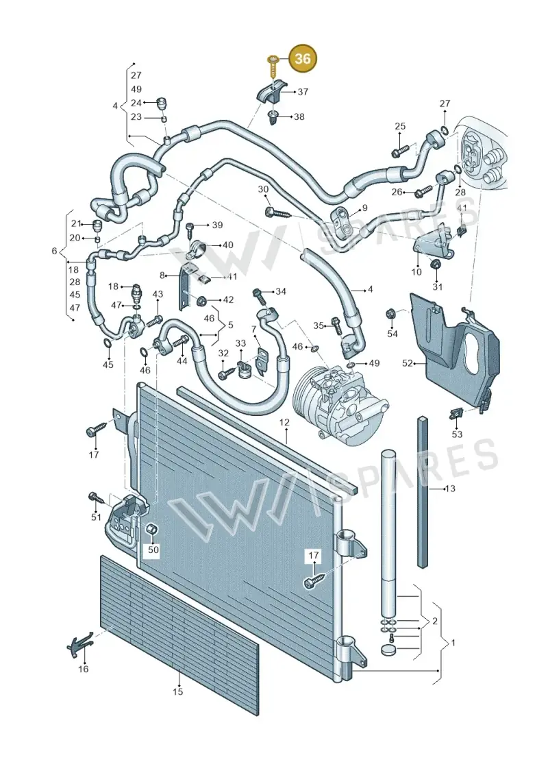 N0439394 — Volkswagen Jetta 2.0 (2015-2015) diagram 409260410, position 36
