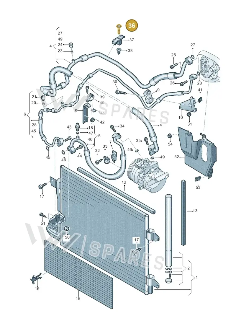 N0439394 — Volkswagen Touran 1.9 (2008-2010) diagram 409260420, position 36