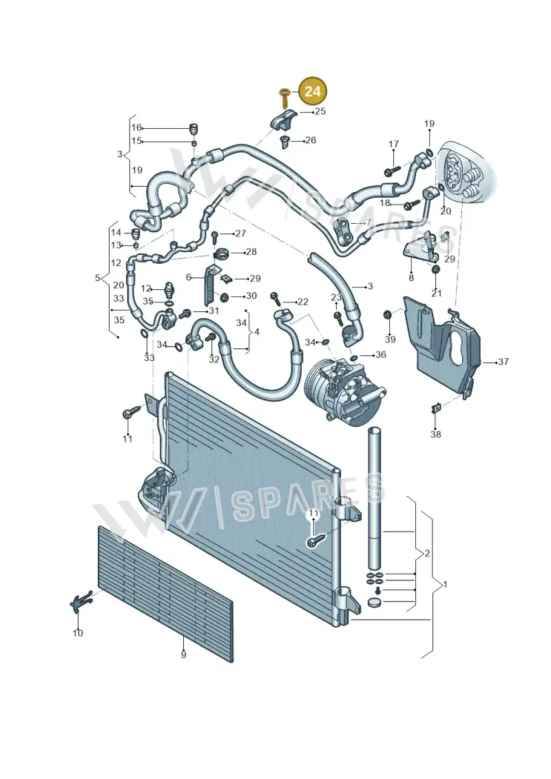 N0439394 — Volkswagen Beetle (2016-2019) diagram 801260041, position 24