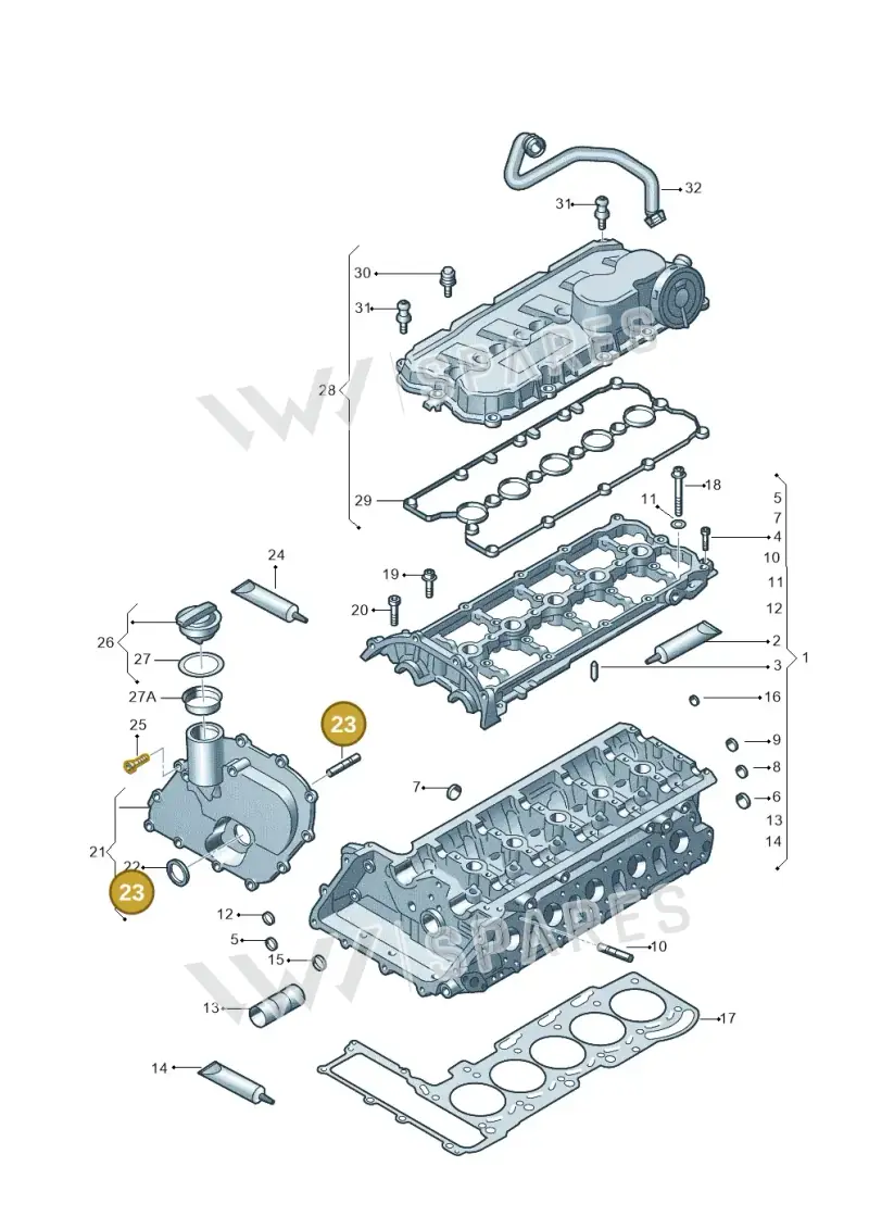 N0443951 — Volkswagen JETTA                  06> (2005-) diagram 474103680, position 23