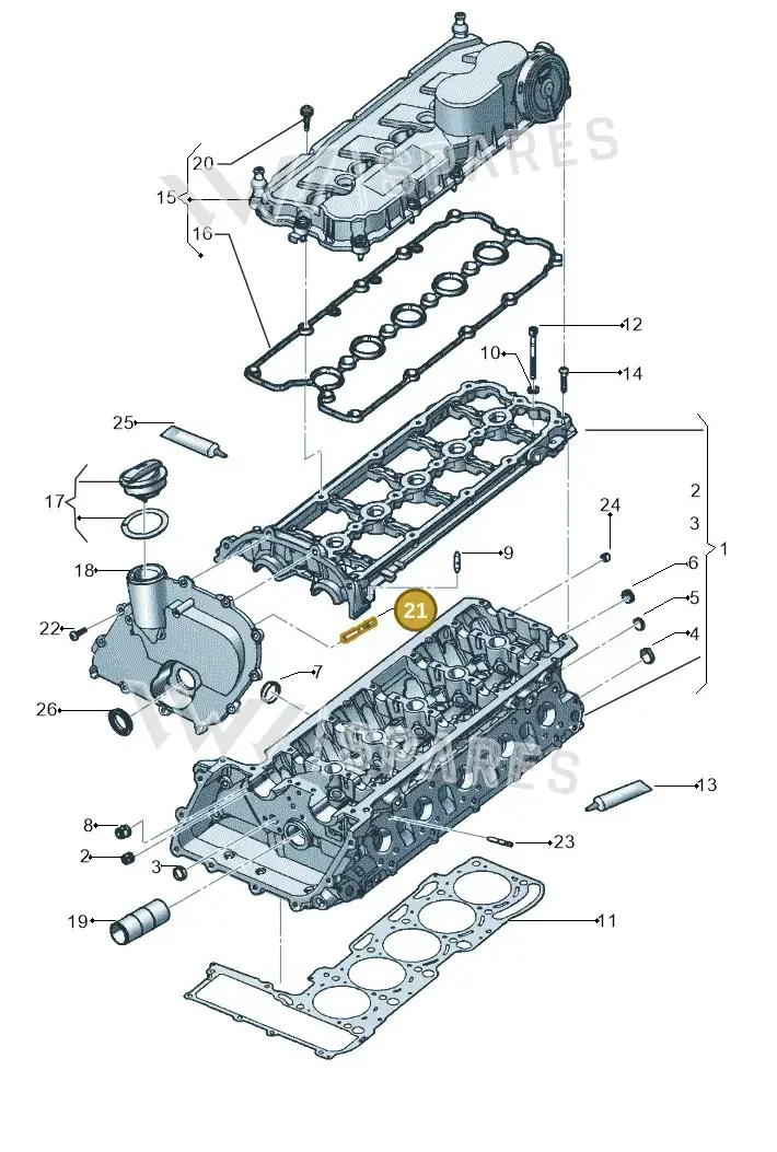 N0443954 — Volkswagen New Beetle             06> (2005-) diagram 449103600, position 21