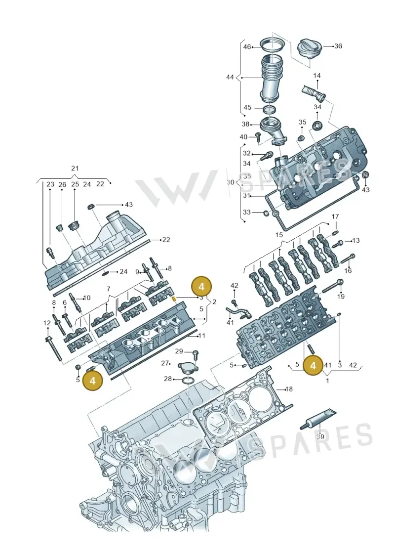 N0444087 — Volkswagen Amarok twin cab (2016-2022) diagram 894103650, position 4