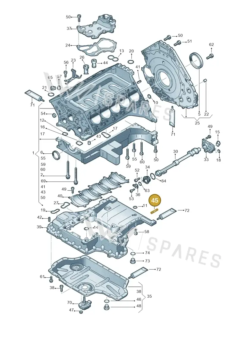 N0444215 — Audi A6 2.7 TDI (2008-2011) diagram 448103360, position 45