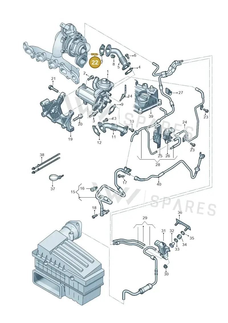 N0445093 — Volkswagen Arteon (2017-2023) diagram 884131500, position 22