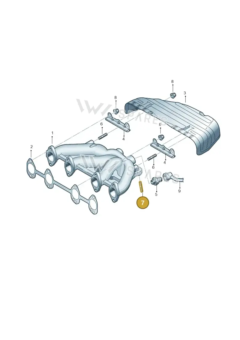 N0445145 — Volkswagen Caddy Maxi Kombi (2010-2015) diagram 412253100, position 7