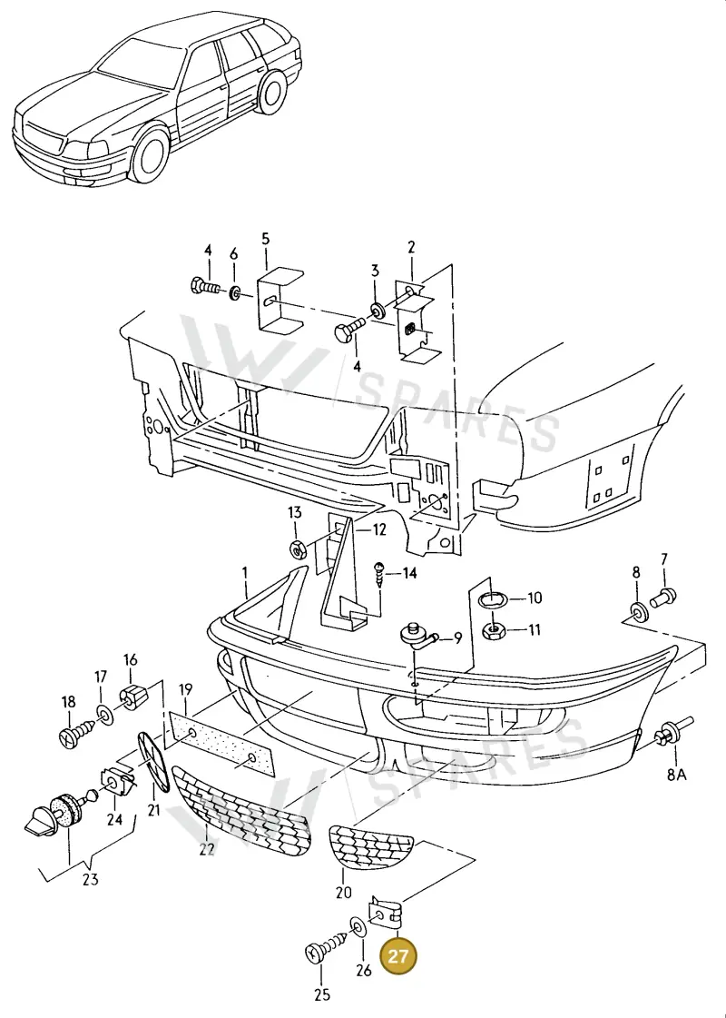 N0454281 — Audi 80 Av.Rs2 qu. (1994-1995) diagram 041807000, position 27