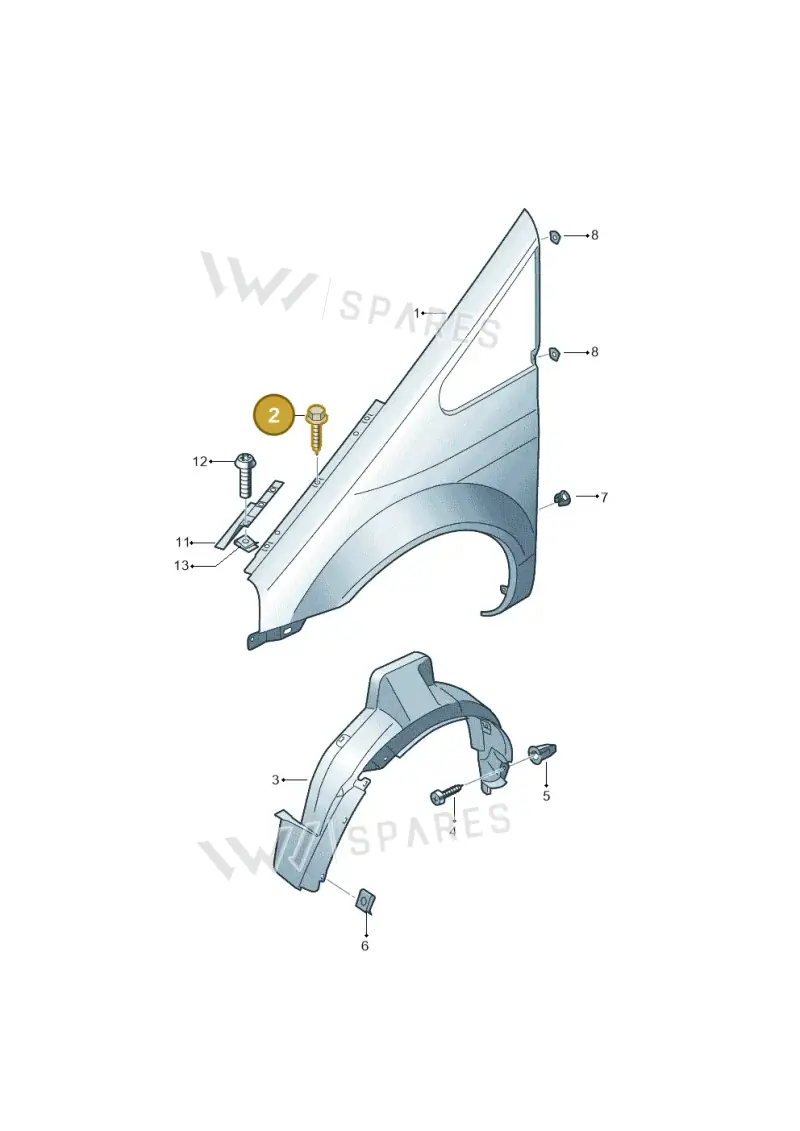 N0901484 — Volkswagen Sharan (2008-2010) diagram 245821100, position 2