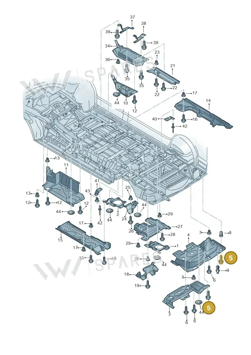N0901484 — Volkswagen Transp. caravelle (2008-2009) diagram 410825100, position 5