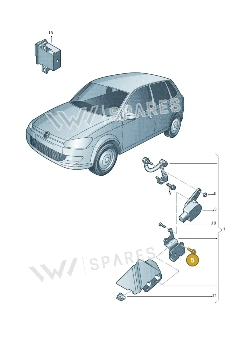 N10005207 — Volkswagen Polo (2012-2014) diagram 672907300, position 5