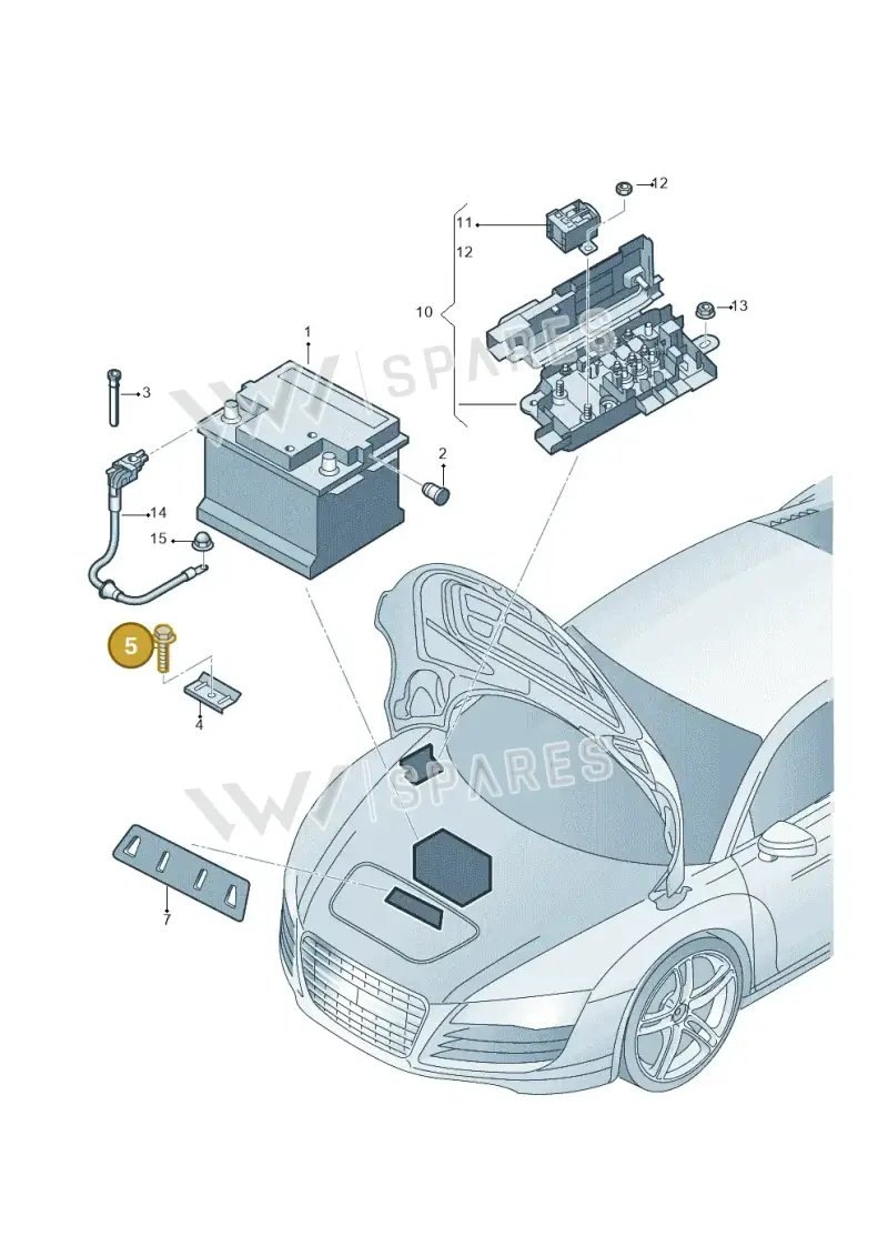 N10006706 — Audi R8                08> (2007-) diagram 618915000, position 5
