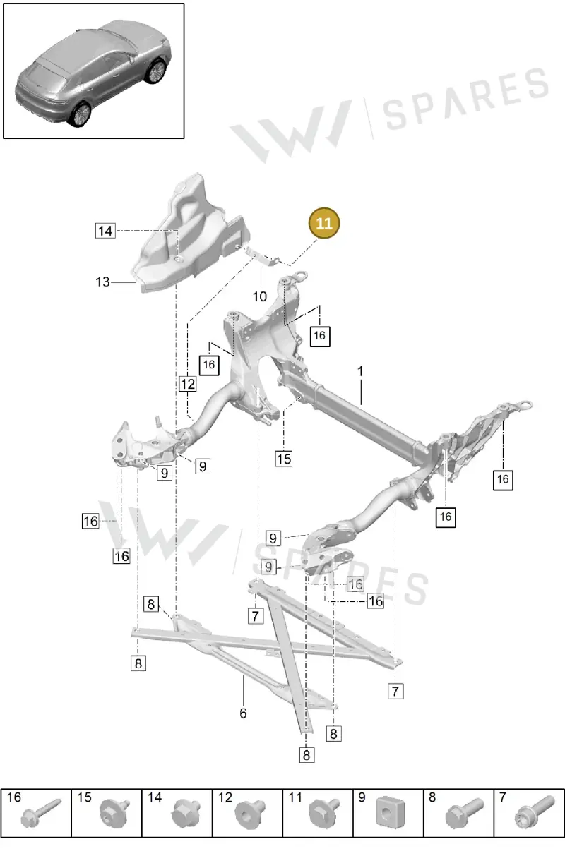 N10009209 — Porsche Macan (2018-2022) diagram p52401000, position 11