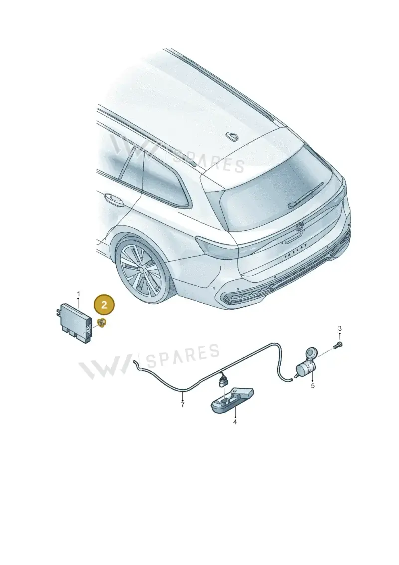 N10015101 — Volkswagen Passat estate (2023-) diagram 3j0945055, position 2