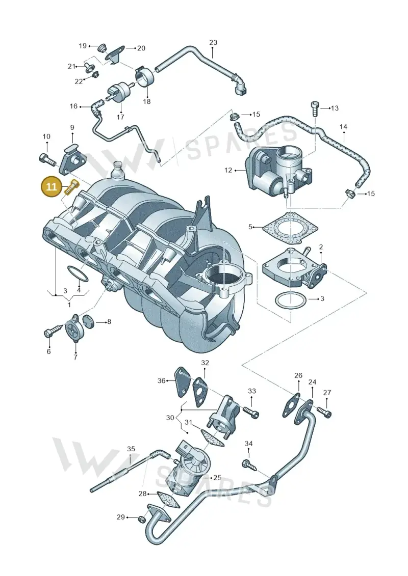 N10022603 — Volkswagen New Beetle             06> (2005-) diagram 269133100, position 11