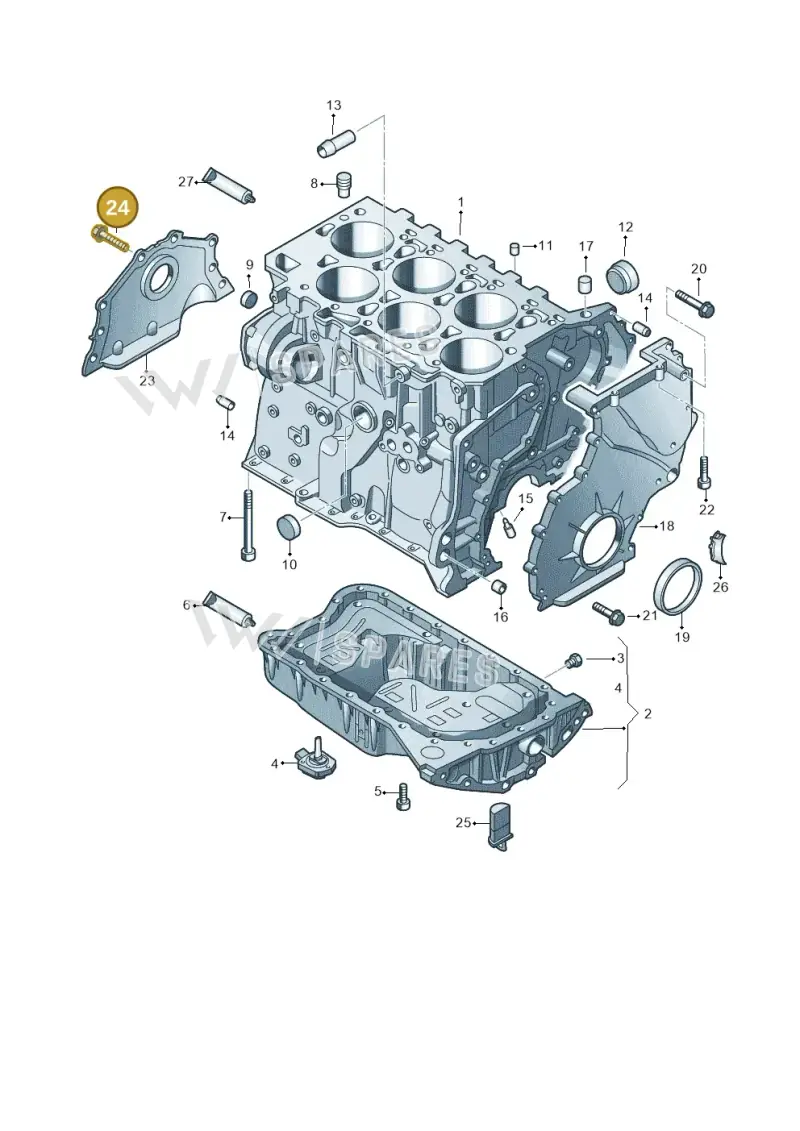 N10029205 — Volkswagen Touareg BlueMotion (2014-2018) diagram 787103100, position 24