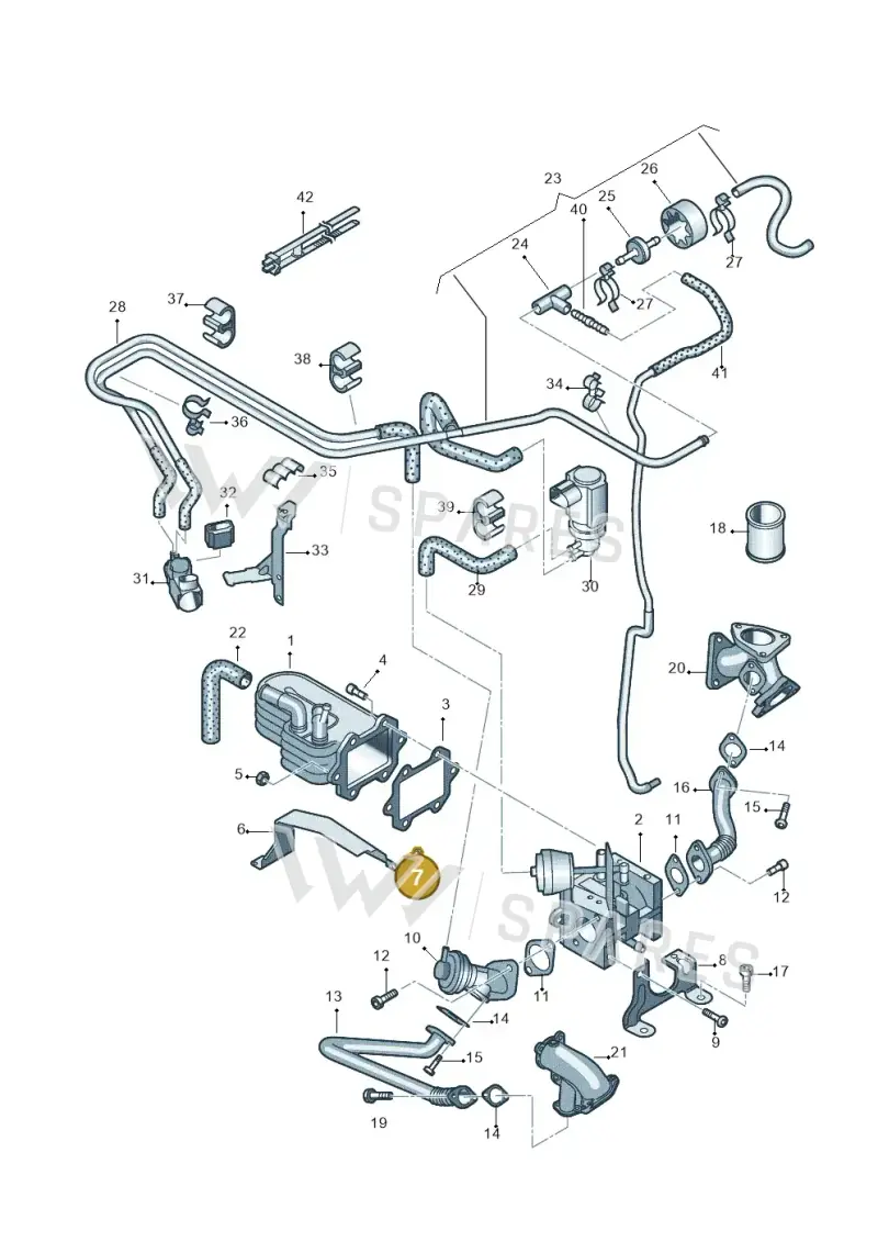 N10029206 — Volkswagen PHAETON                08> (2007-) diagram 258131500, position 7